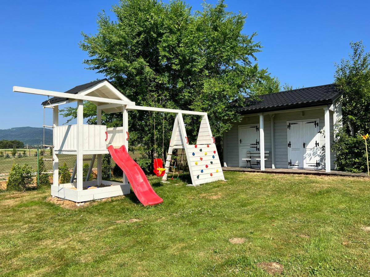 Babiogorska Perelka W Skandynawskim Stylu Z Sauna I Kominkiem Jordanow Экстерьер фото